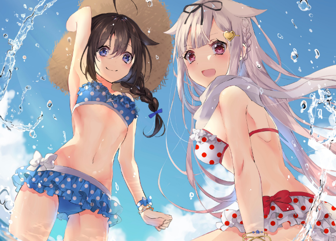 二次元手机壁纸泳装杂图10.22(1期)